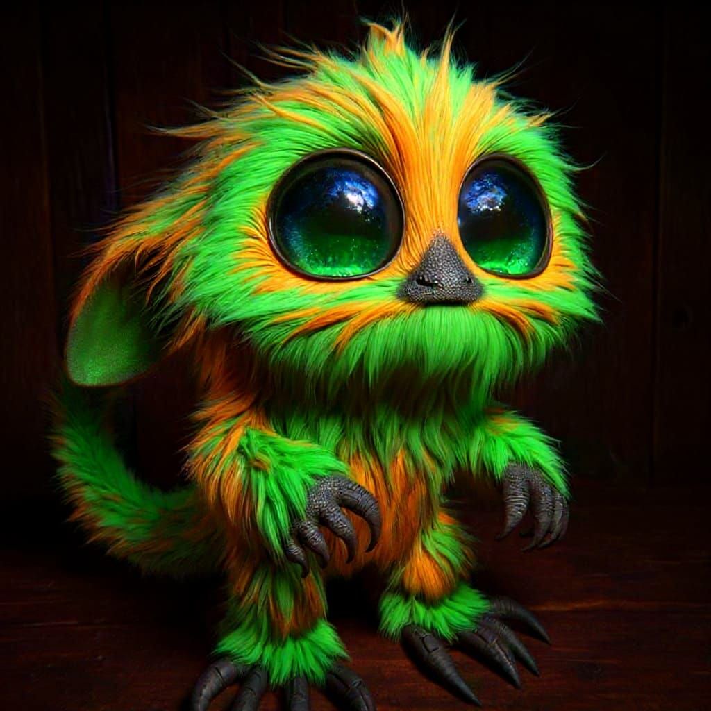 Neon monster   by @Vix