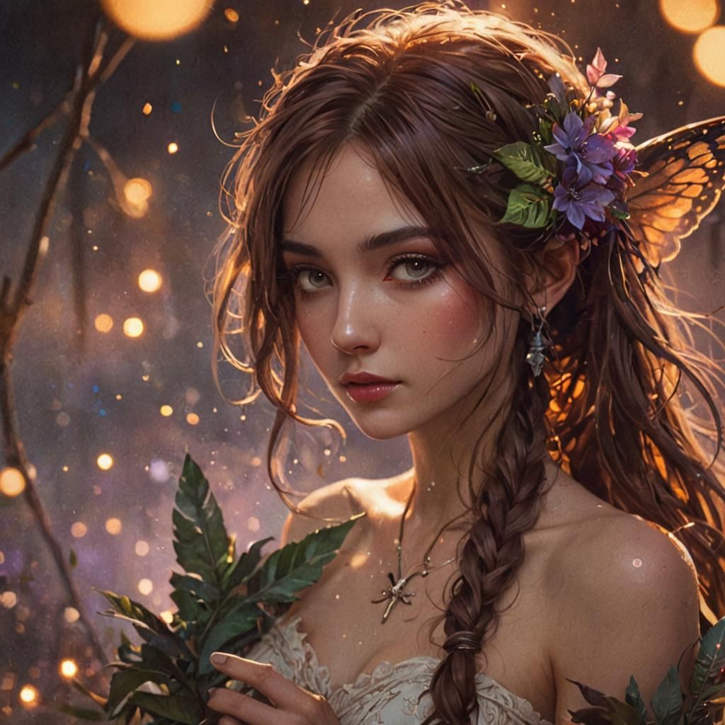 Ethereal Dream: Whimsical 3D Character Portrait