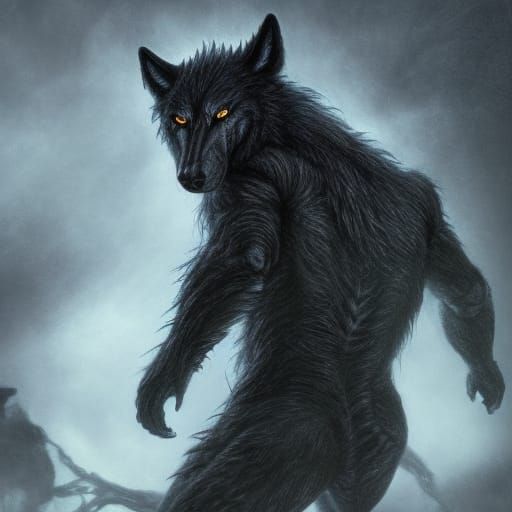 Hell werewolf - AI Generated Artwork - NightCafe Creator