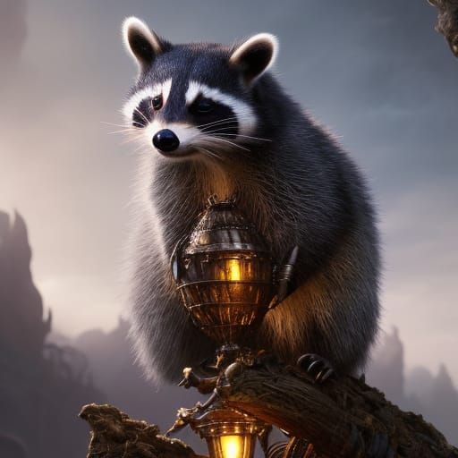 My little racoon  by @Cilia