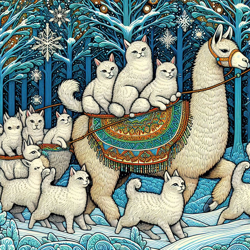 Herding white cats in the snow