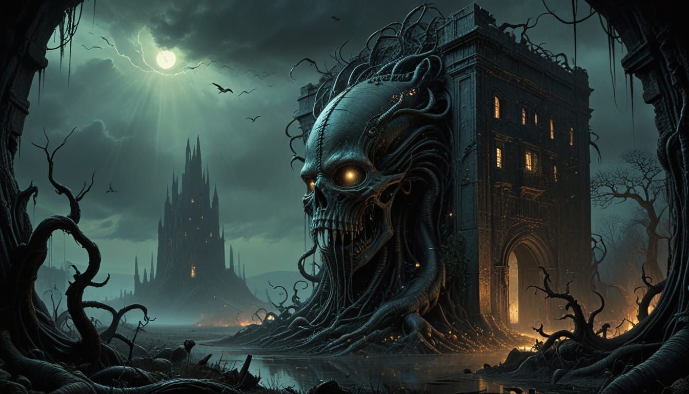 The Corbitt House on Sheafe Street stands as a grotesque sentinel against the backdrop of a sky where stars are not in their rightful place...