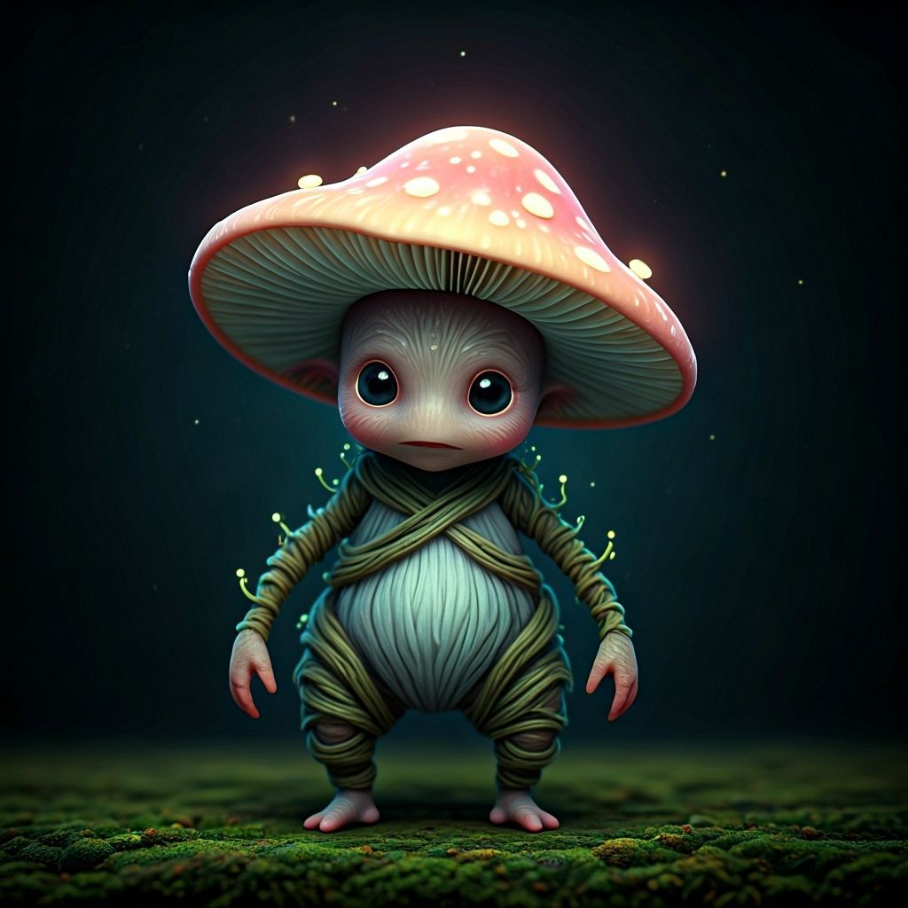 A Mushroom Sprite riding a snail