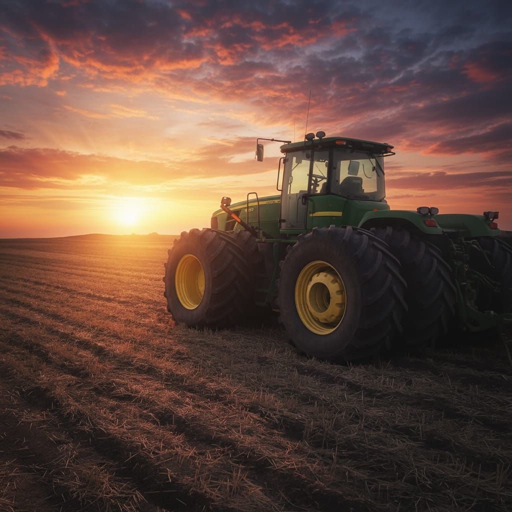 John Deer Reticulated Tractor 