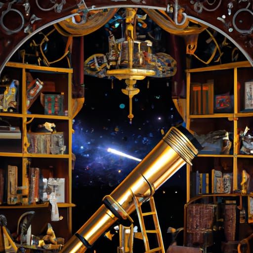 Fantasy astronomy room