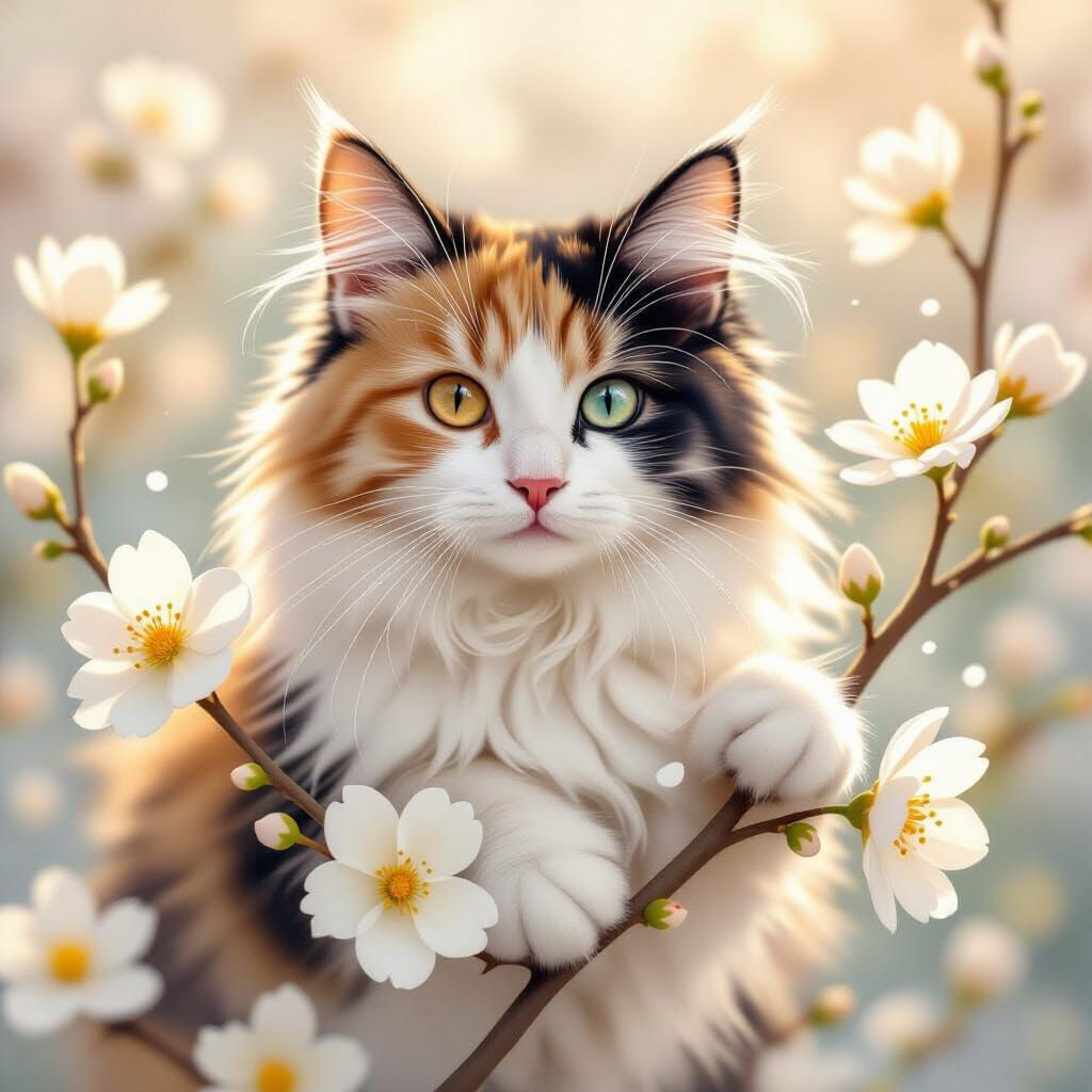 Calico kitty - 8 likes  by @TravellerUK