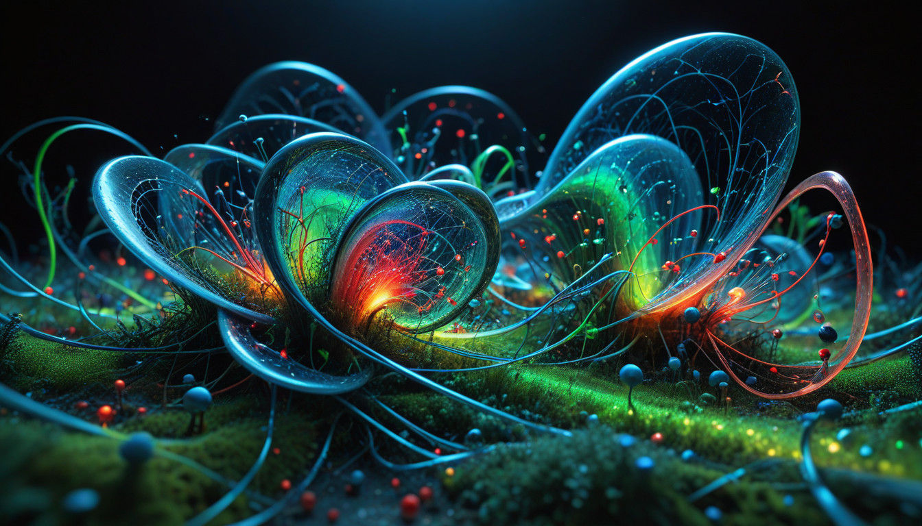 A futuristic, hyper-realistic view of the microscopic world based on the theory of dynamical systems: ...  by @Athanasius