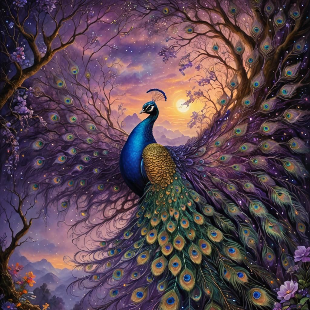 Peacock - AI Generated Artwork - NightCafe Creator