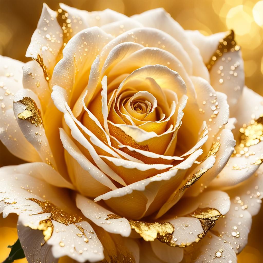 Gold Leaf Rose