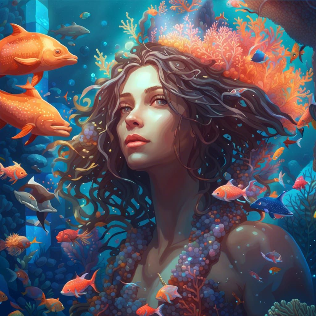 The Mermaid - AI Generated Artwork - NightCafe Creator