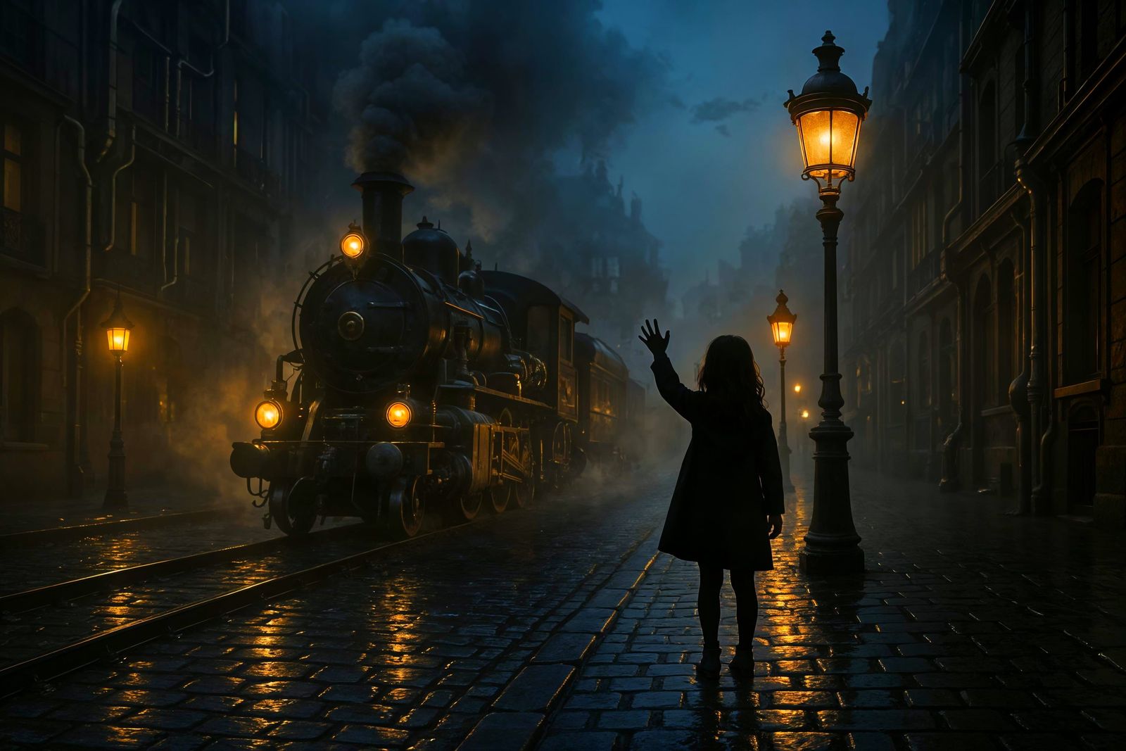 Parisian Steam Farewell Steampunk Silhouette Parisian Far...