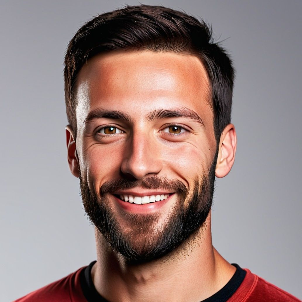 Gerhard, a  young handsome bearded man