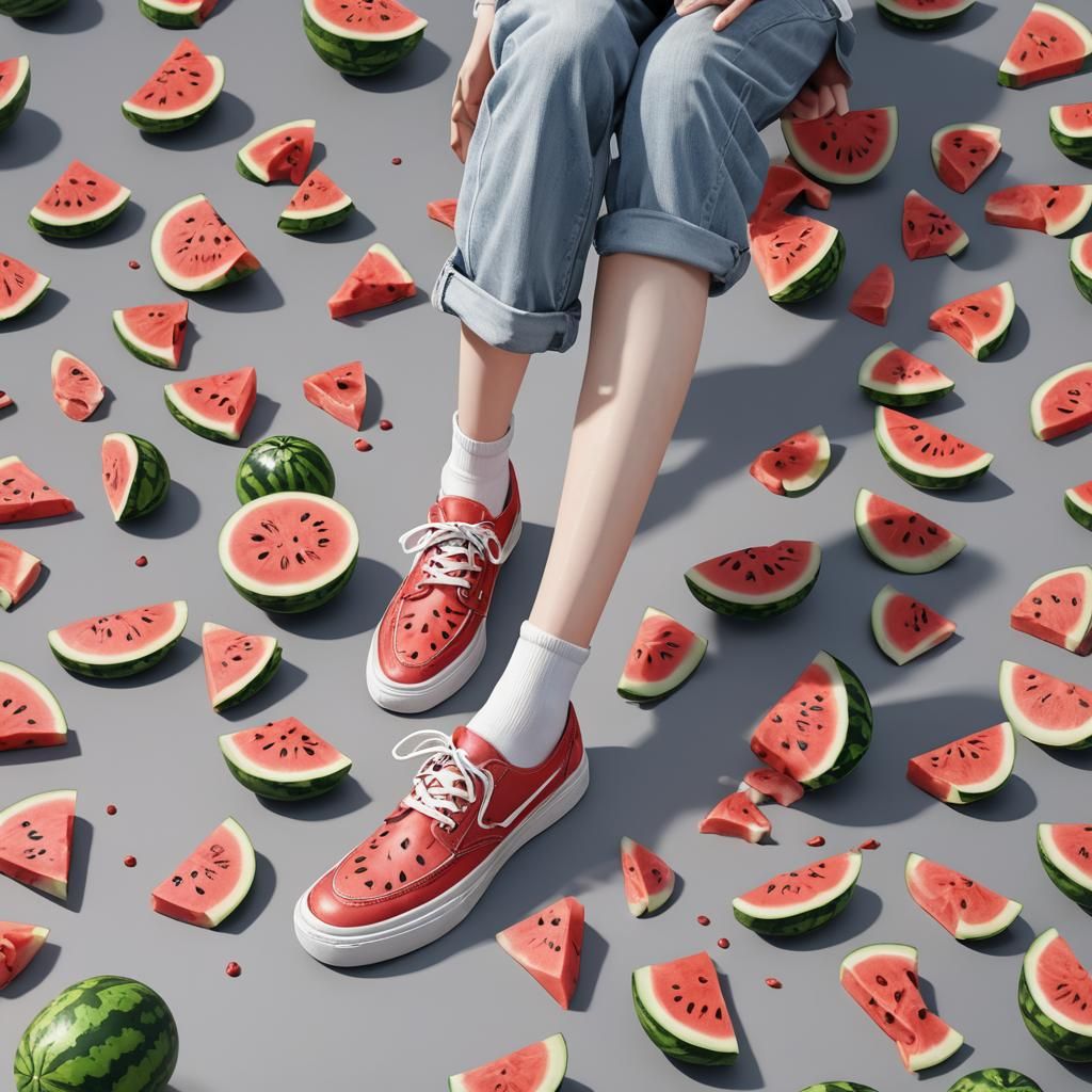 Watermelon and Shoes