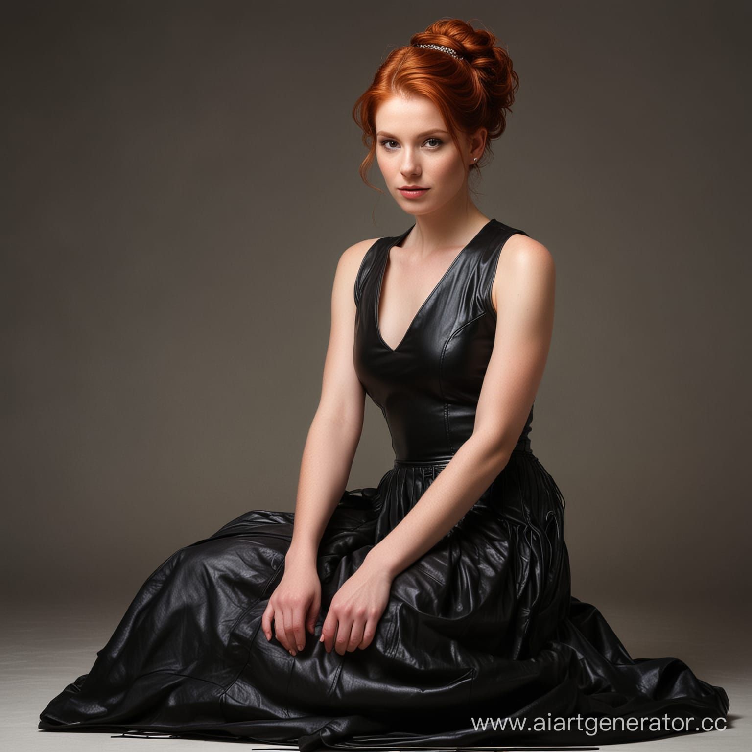 Elegant redhead beauty
