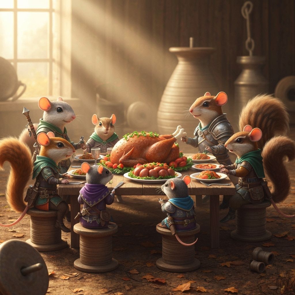 "What a feast that hawk has made!"