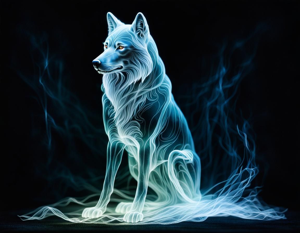 Ghost Wolf - AI Generated Artwork - NightCafe Creator