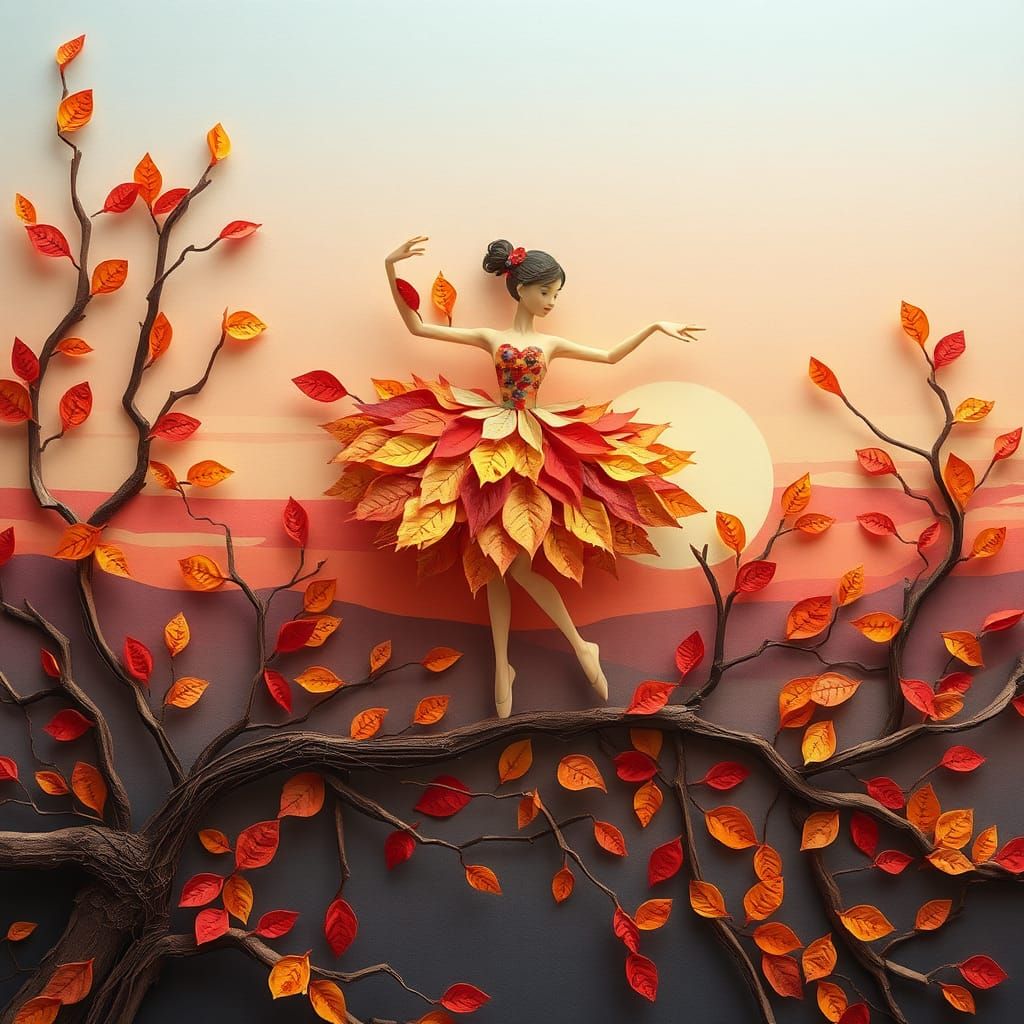 Sunset Dancer of Fall