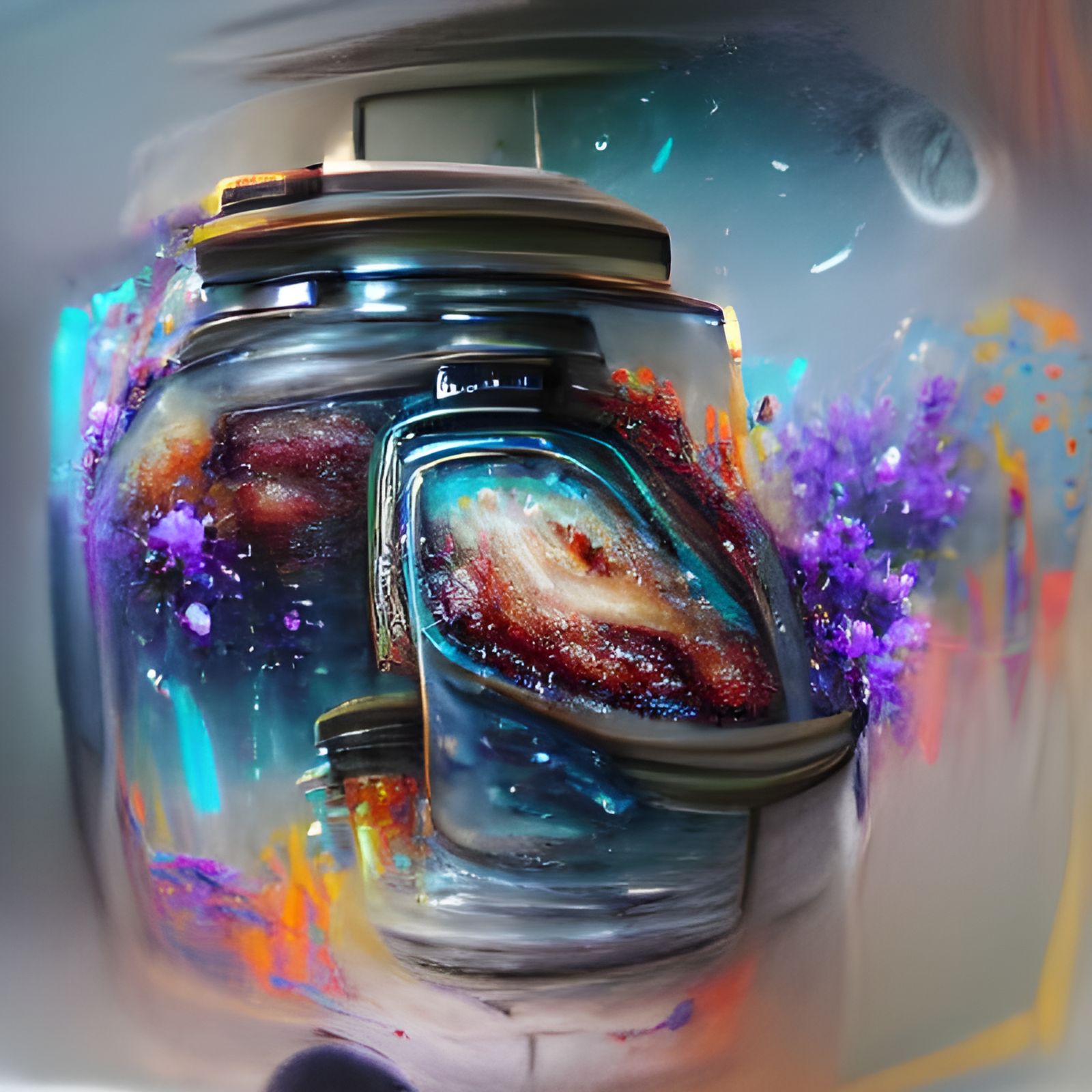 galaxy inside a jar