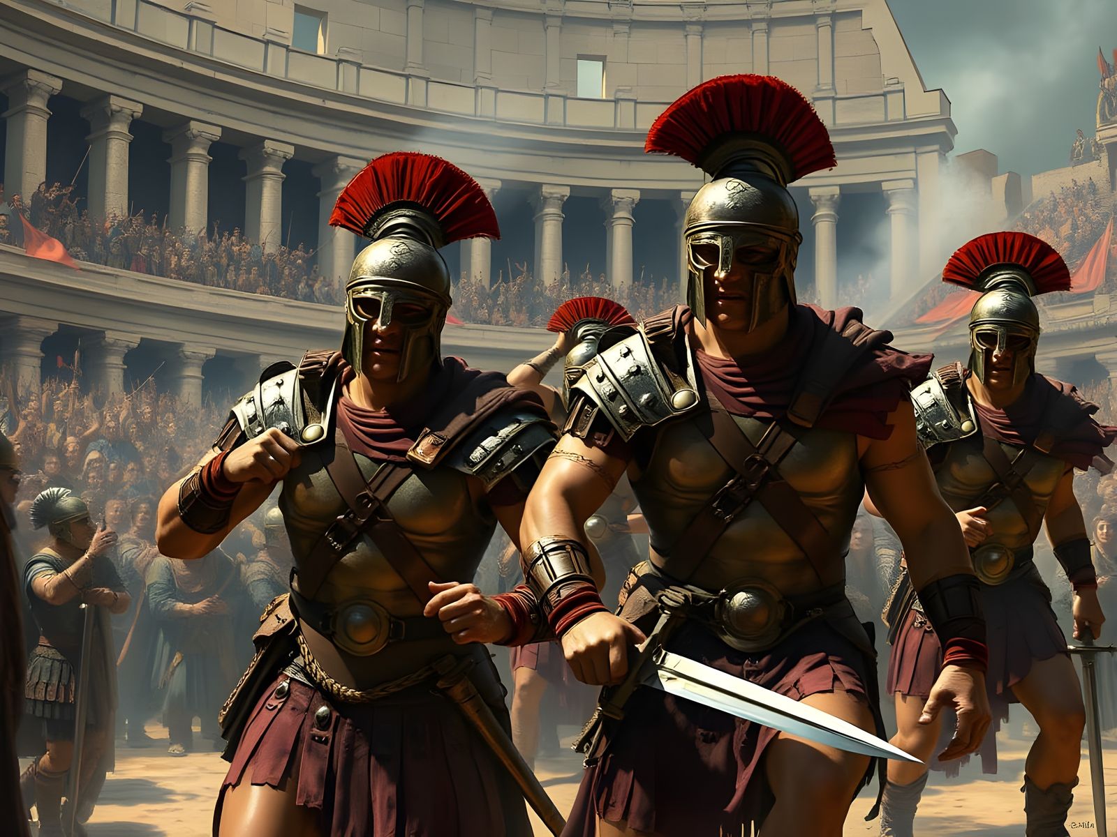 gladiators  by @Gary Murakami