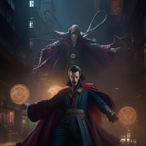 Doctor Strange killing Spider-Man.