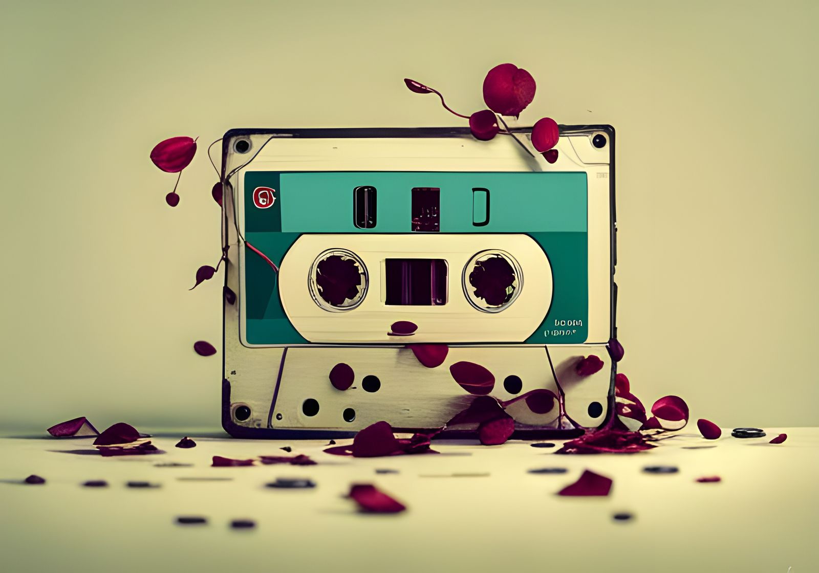 audio cassette AI Generated Artwork NightCafe Creator