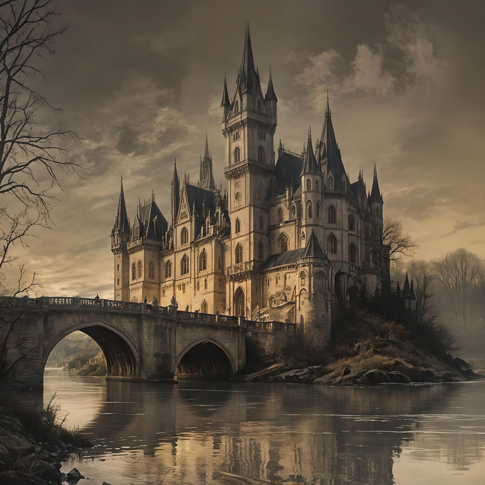 Bleak river castle  by @BM