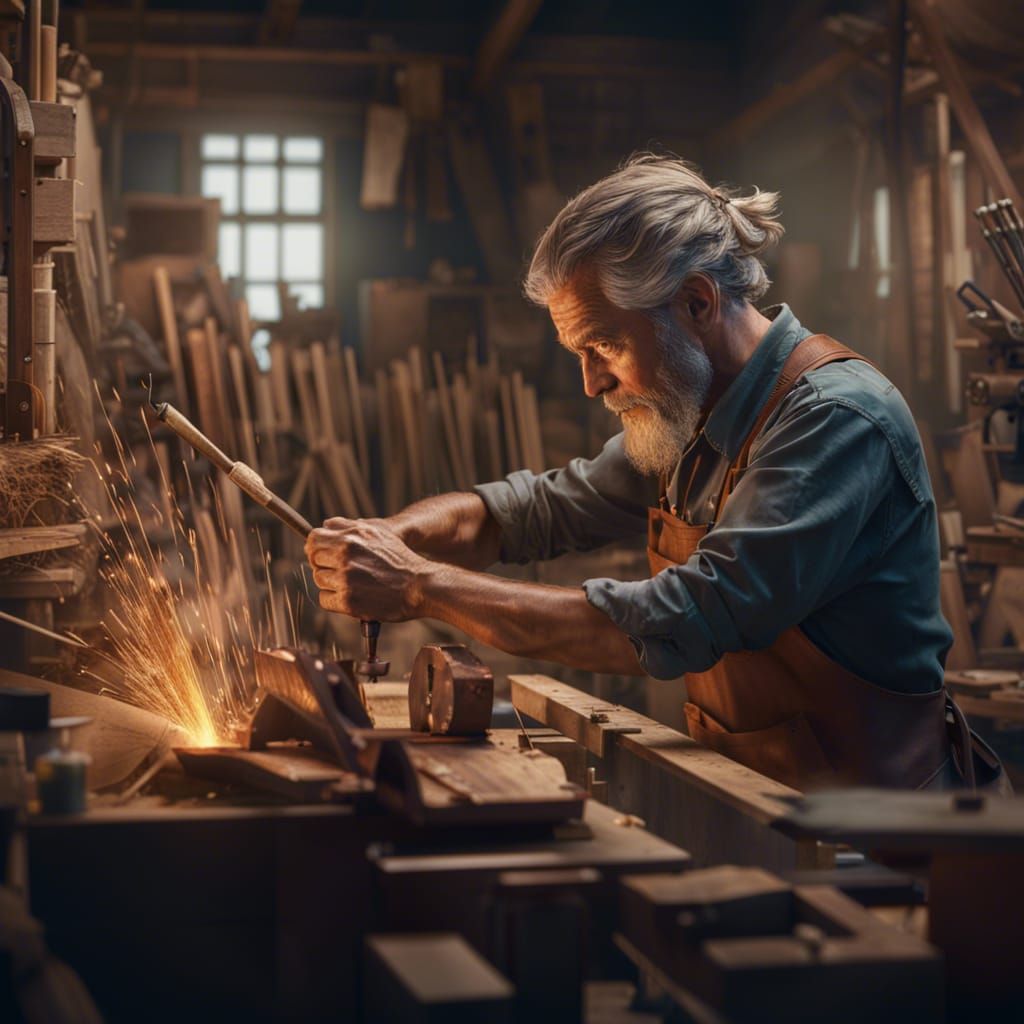 Professional wood turner at work:  by @Bobbles52