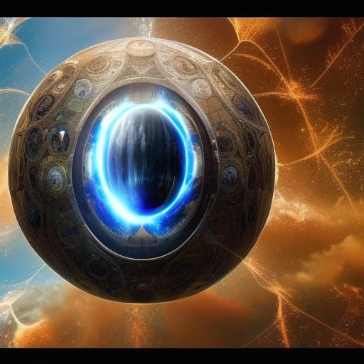 The Cosmic orb of quantum enlightenment. Mystical orbish portal to ...