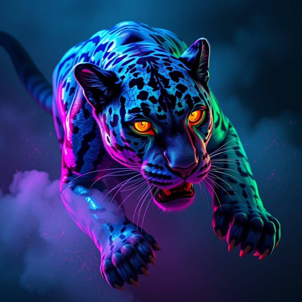 Fluo panther  by @Franco