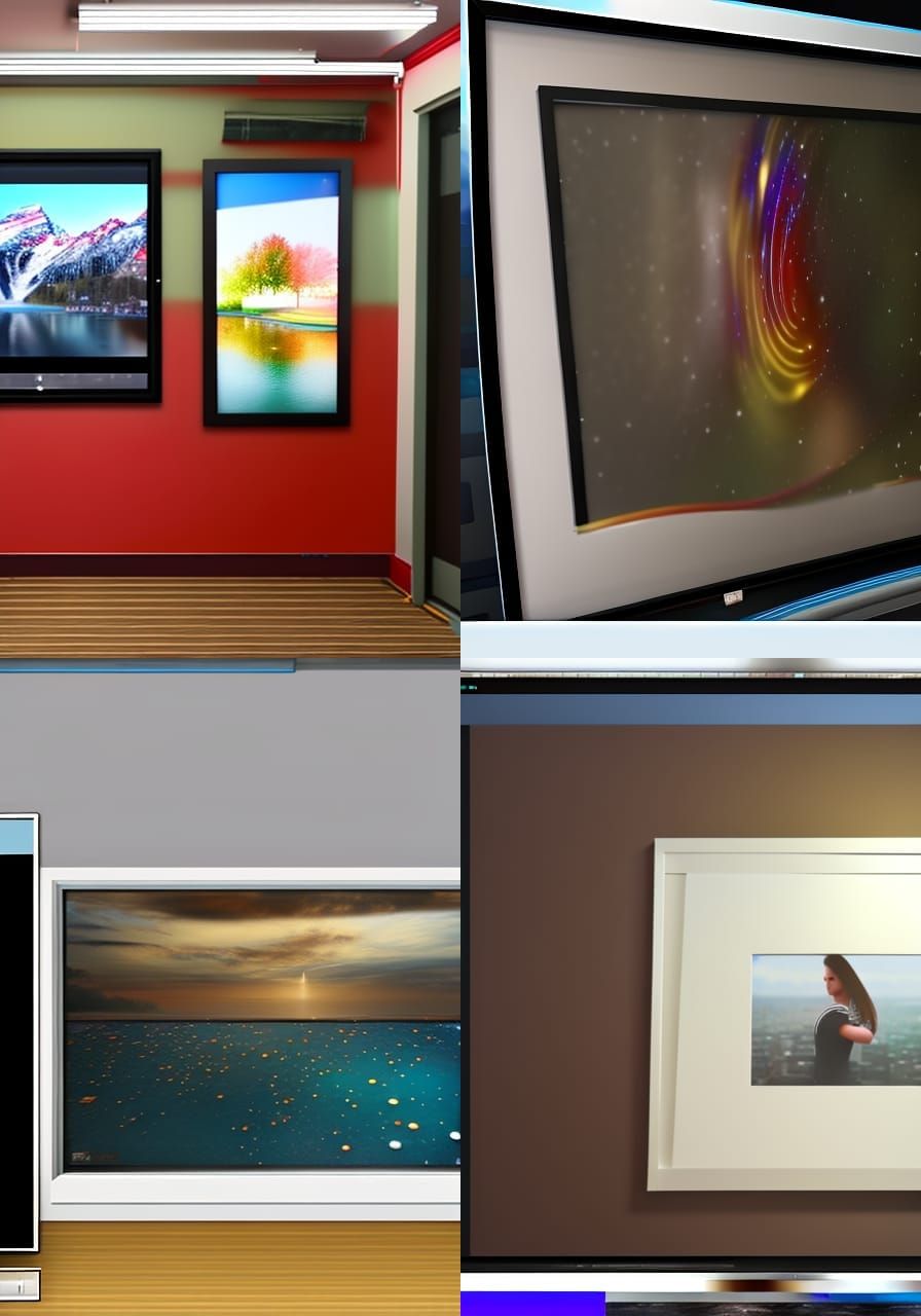 create a studio background for photoshoot of a framed wall art in 4k