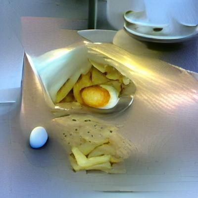Egg and chips