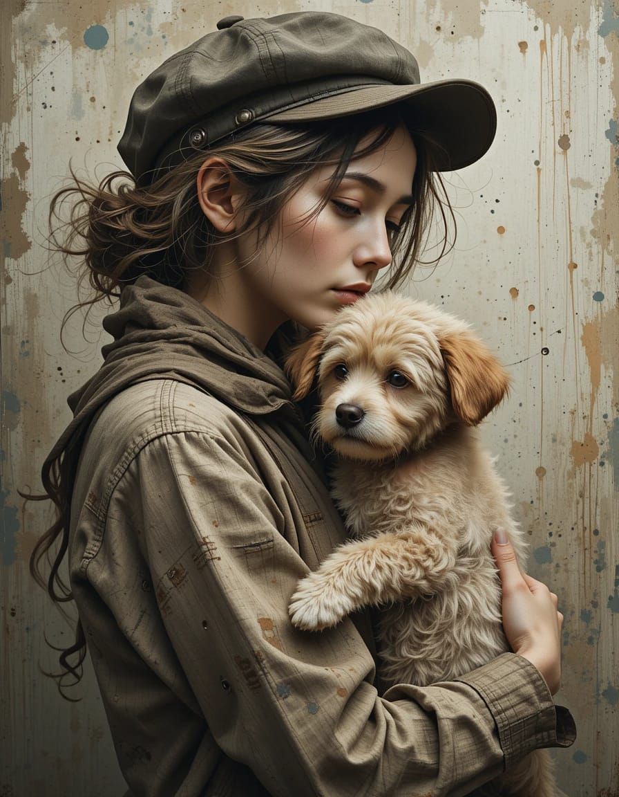 Come with me My little friend 😁🐶🐶