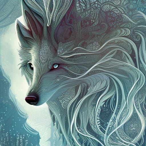 Wolf Spirit   by @grimalkin