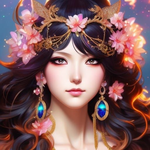 Sakura waifu - AI Generated Artwork - NightCafe Creator