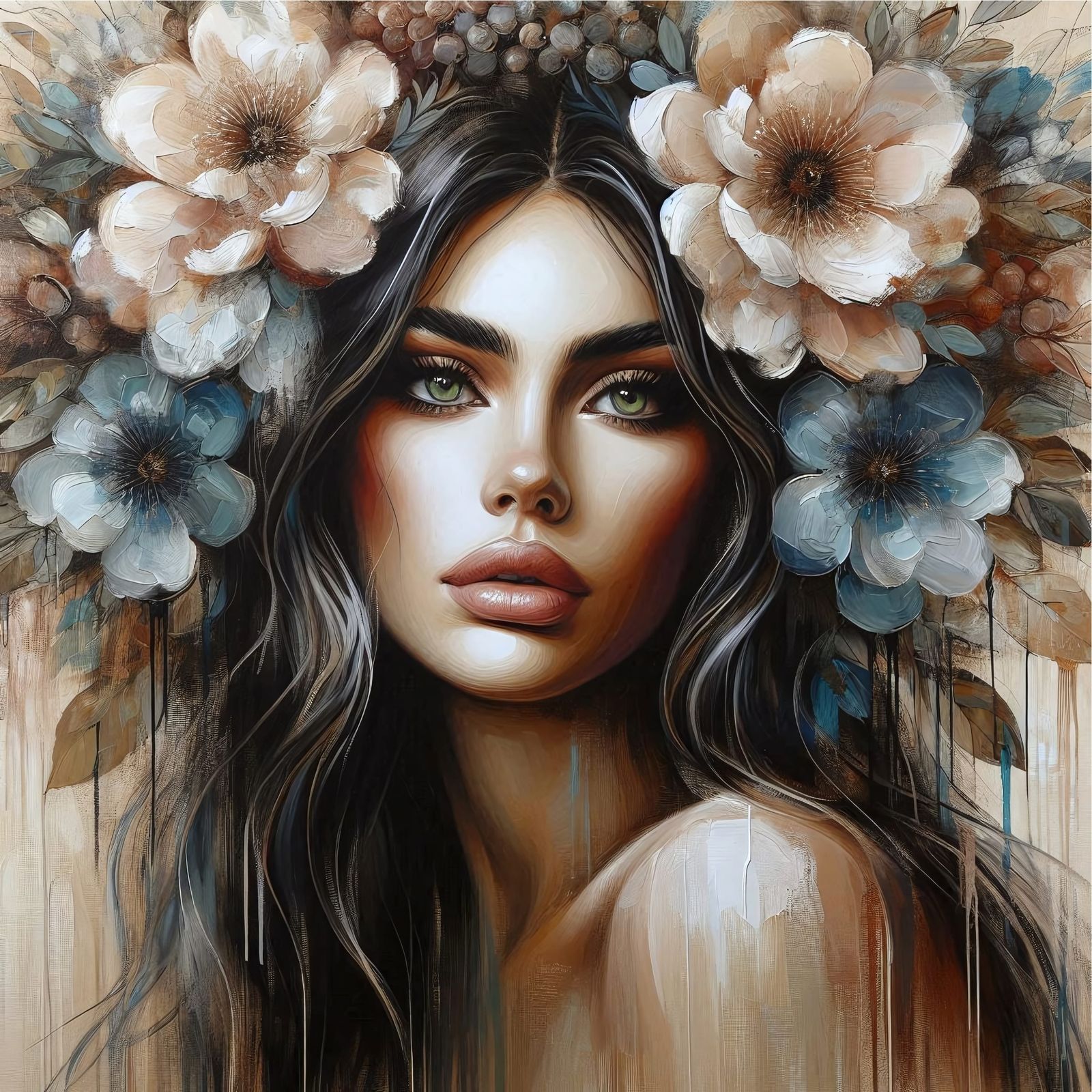 Oil painting portrait