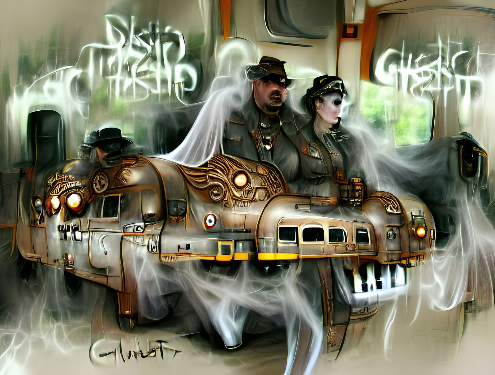 ghost train dieselpunk