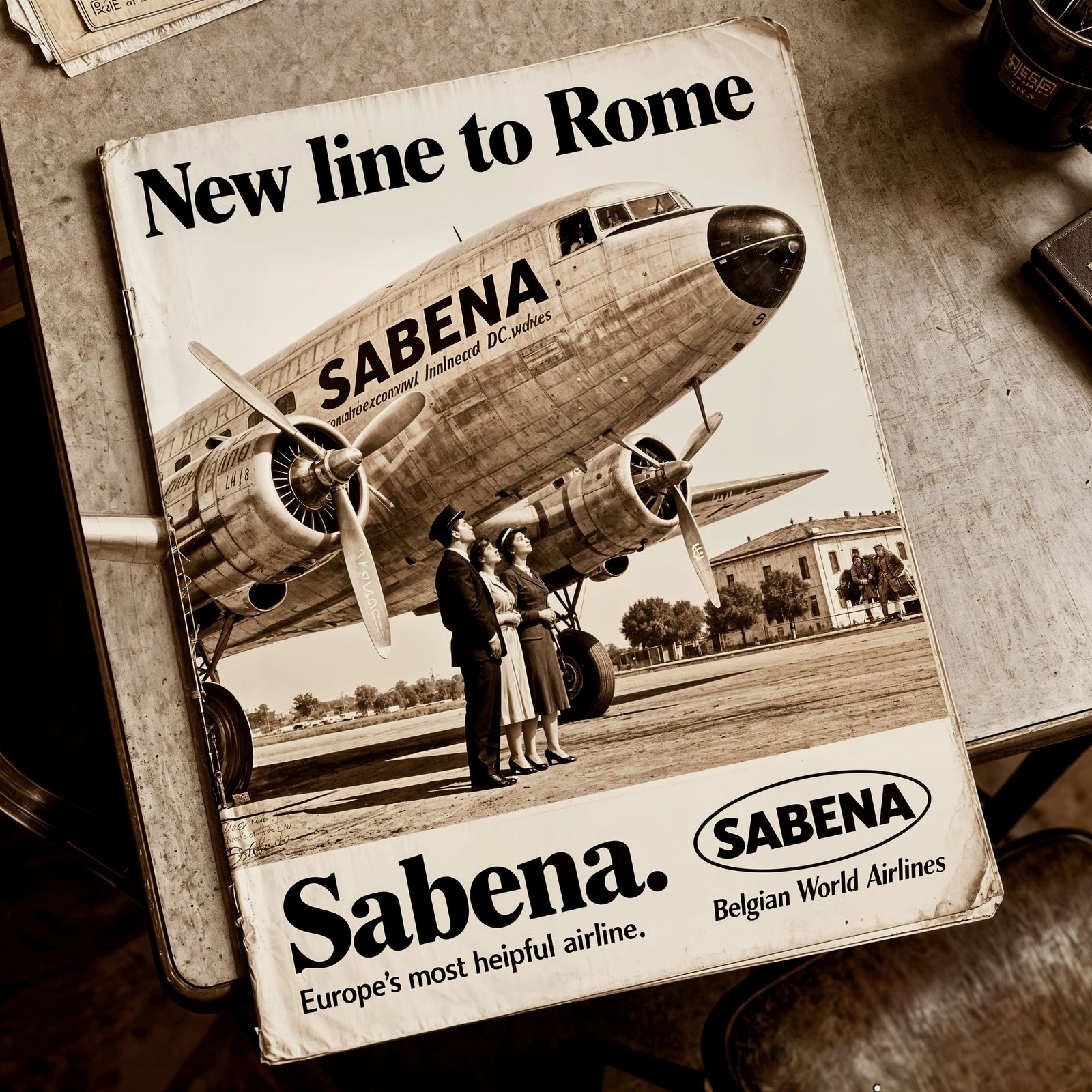 Sabena magasine in the 50s  by @Francis H