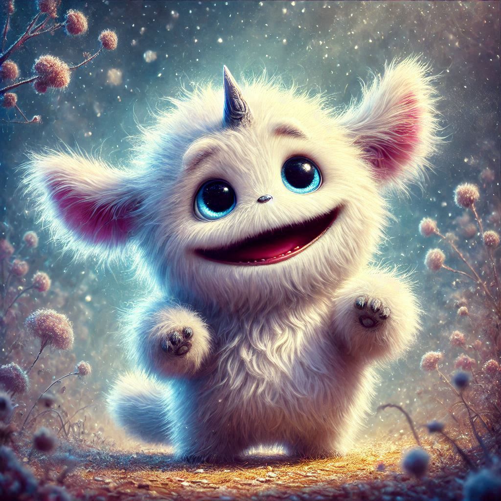 adorable fairy-tale fantasy creature portrait..