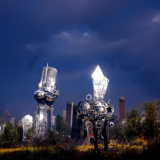 A beautifully strange photorealistic rendering of mystical c...