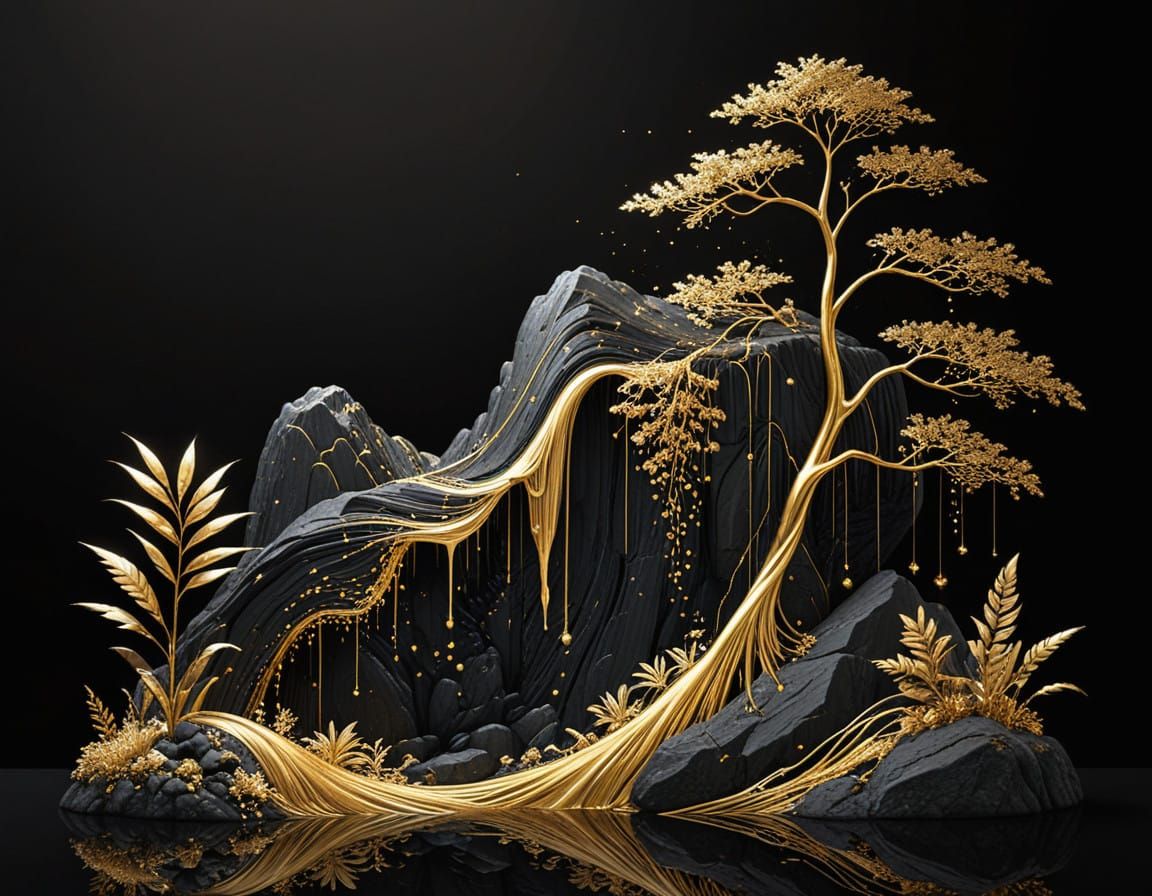Gold and black  by @Zaneta Neuzilova