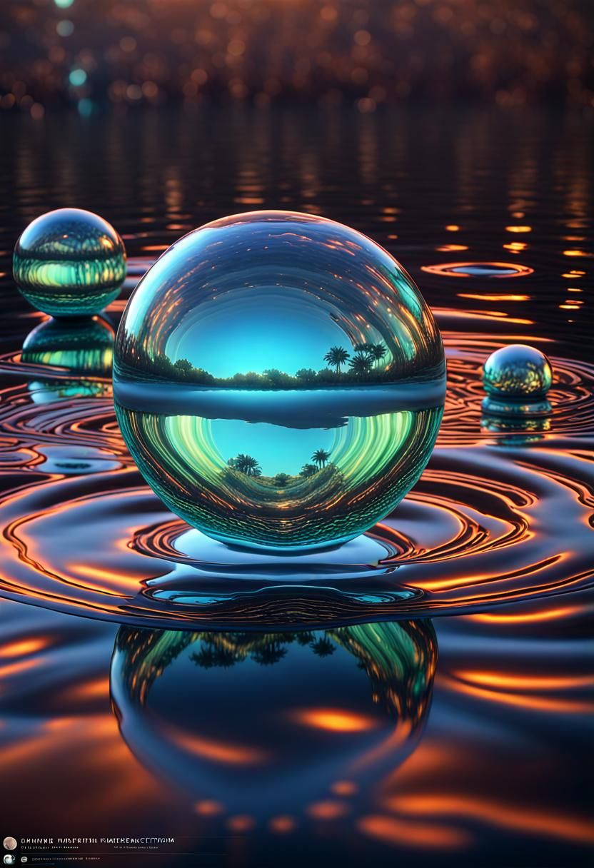 reflections in water