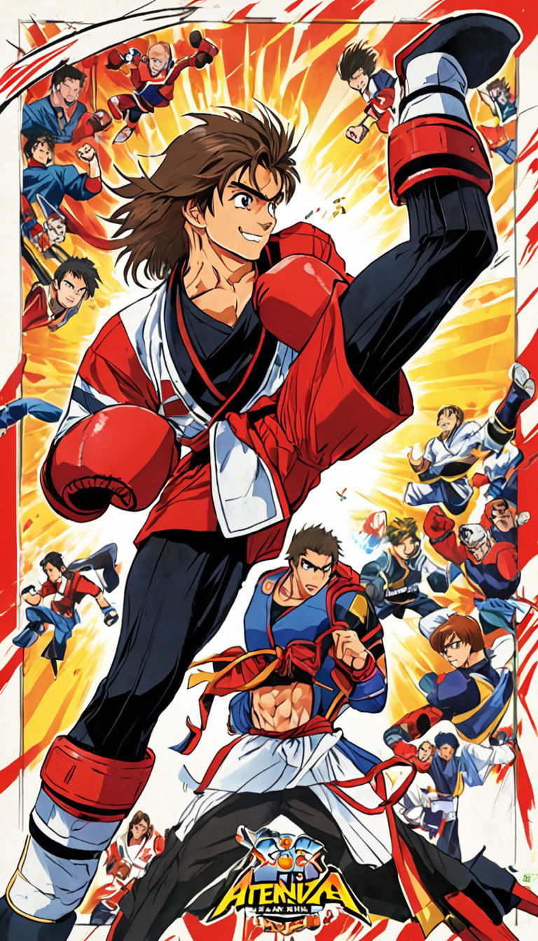 Battle Arena Toshinden Video Game Character in Kickboxing Ge...