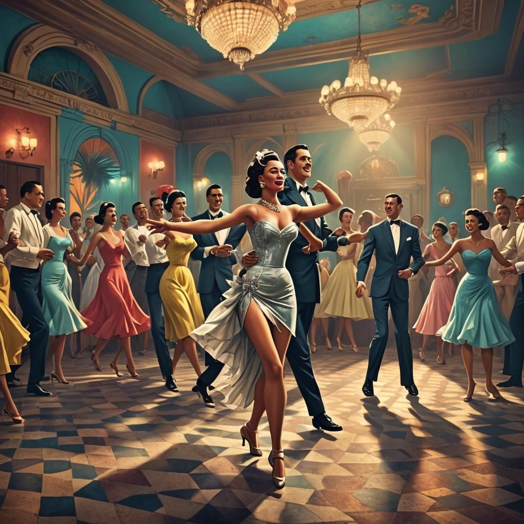 Dancing At the Copacabana  by @AIArtAmateur