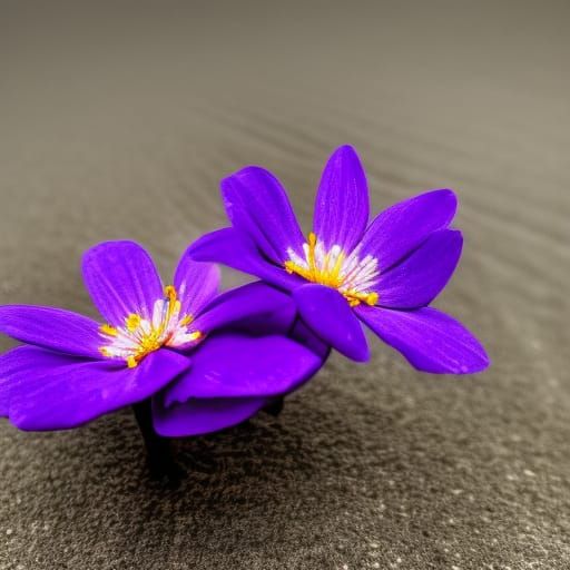 Closeup photo of a beautifully detailed gorgeous purple flow...