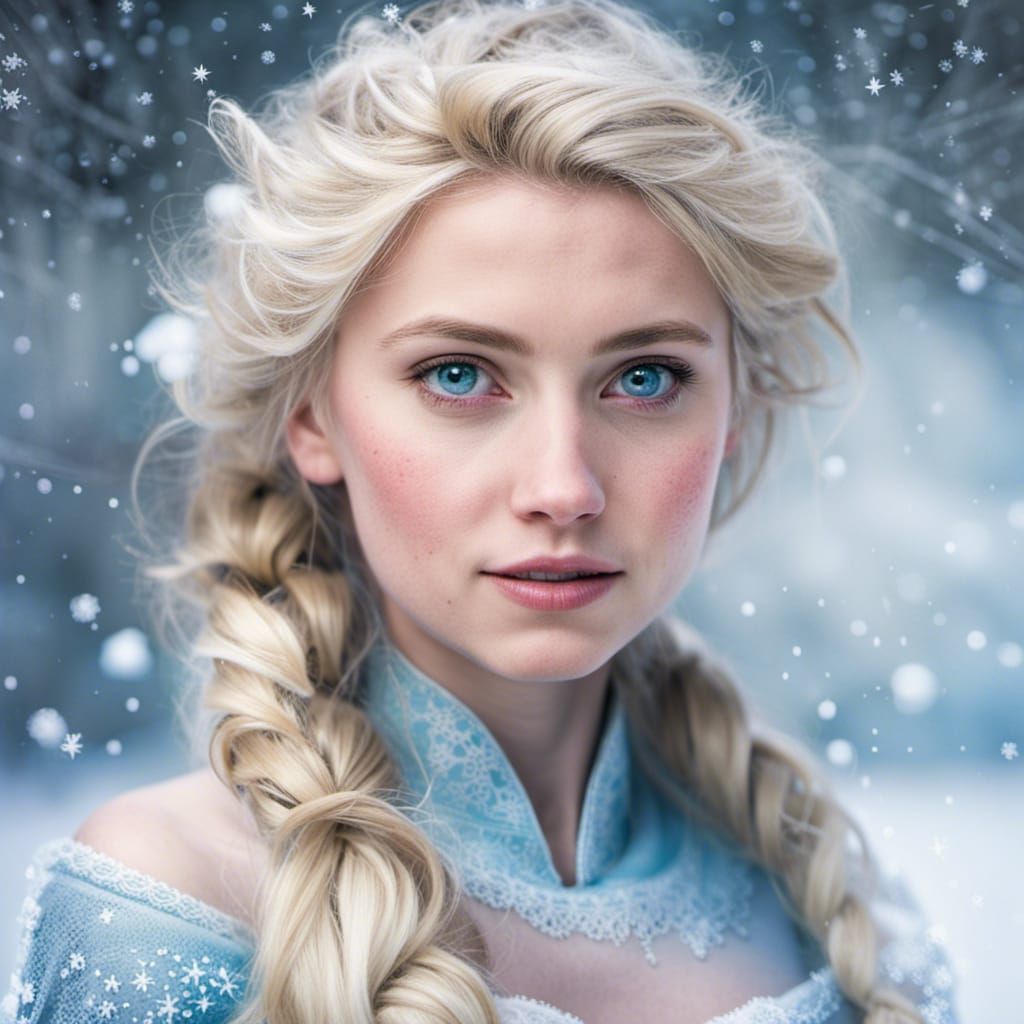 real life elsa  by @Julia 