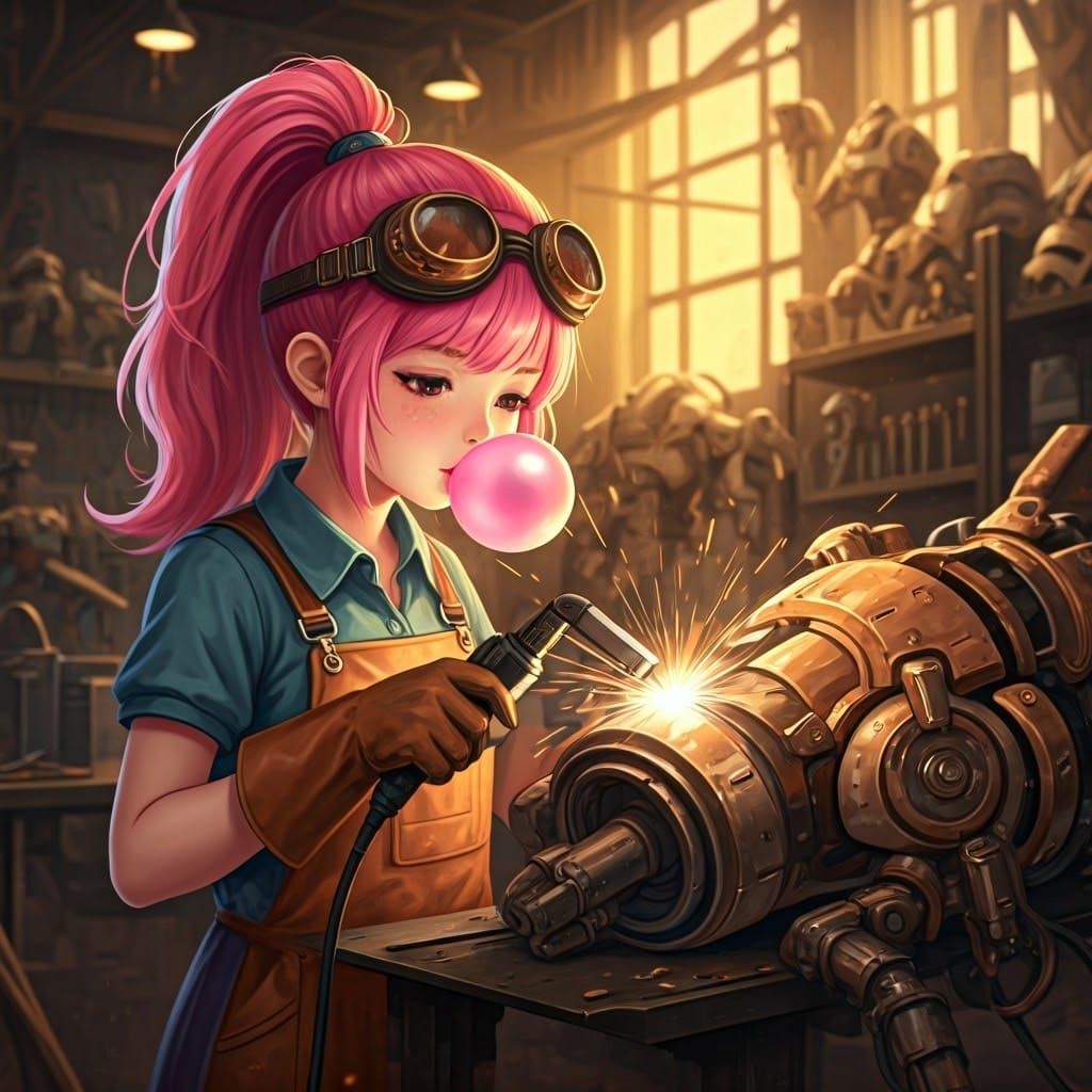 The mechanic’s shop  by @Arisiin