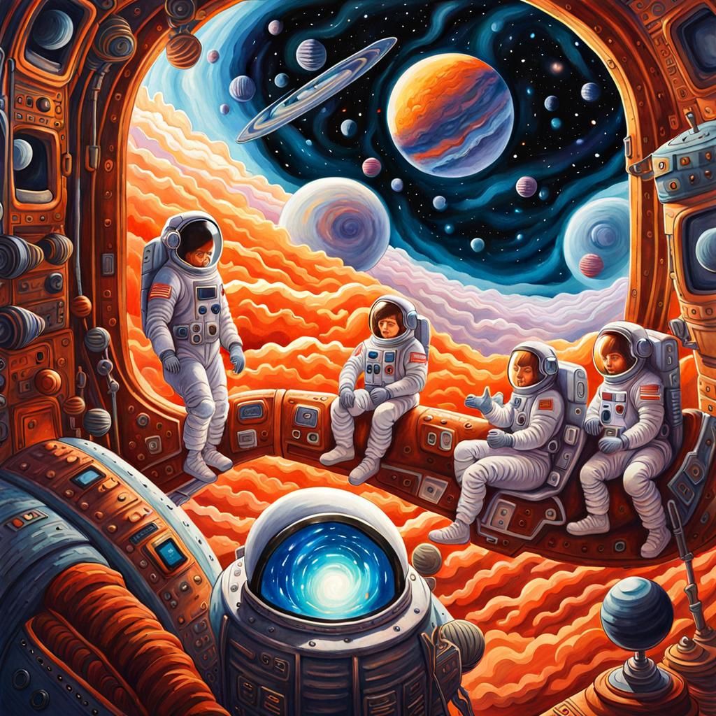 Astronaut live in the spacecraft