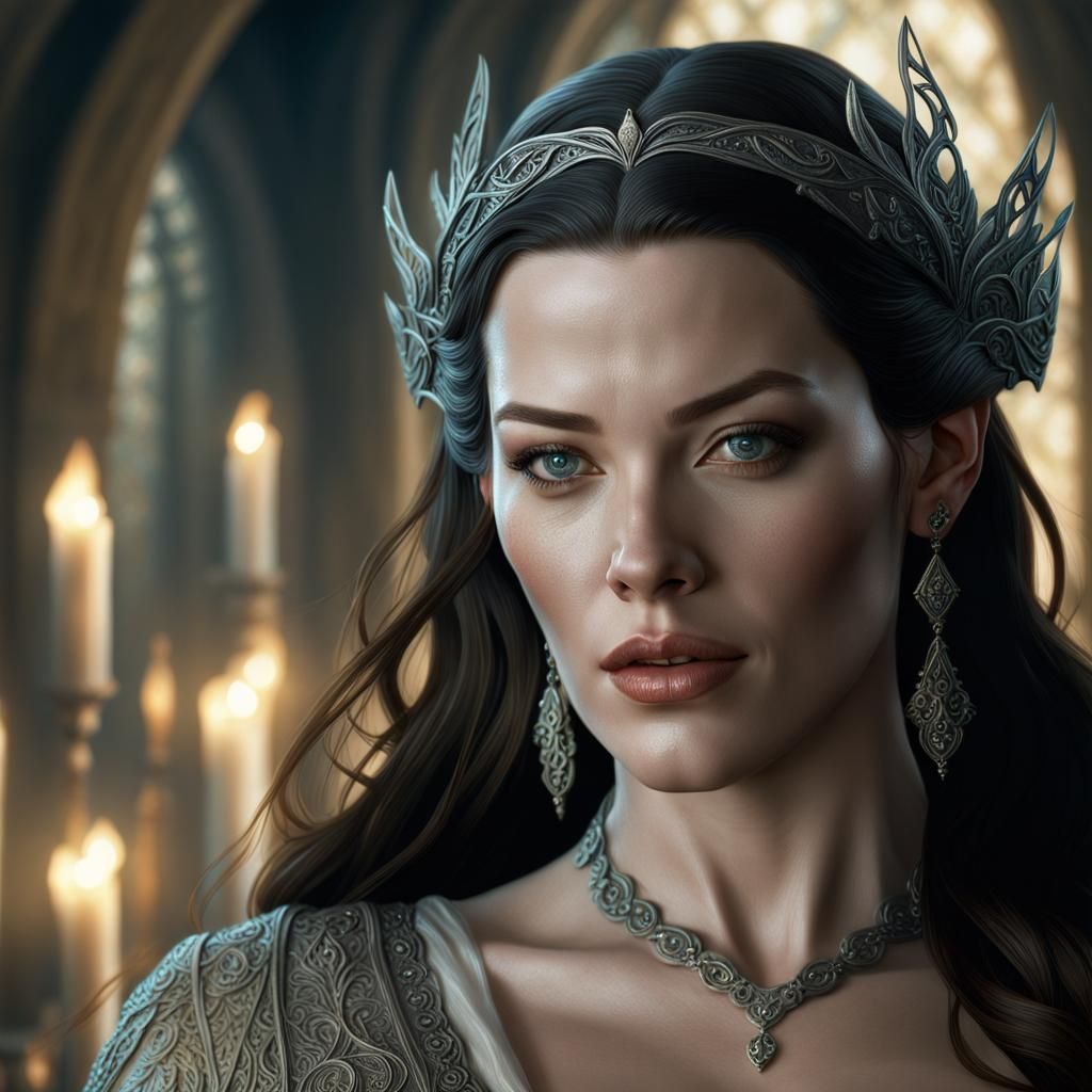 Portrait Of Arwen Undómiel Lotr Ai Generated Artwork Nightcafe Creator 1726