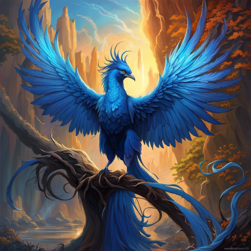 Blue Phoenix  by @DMs Choice