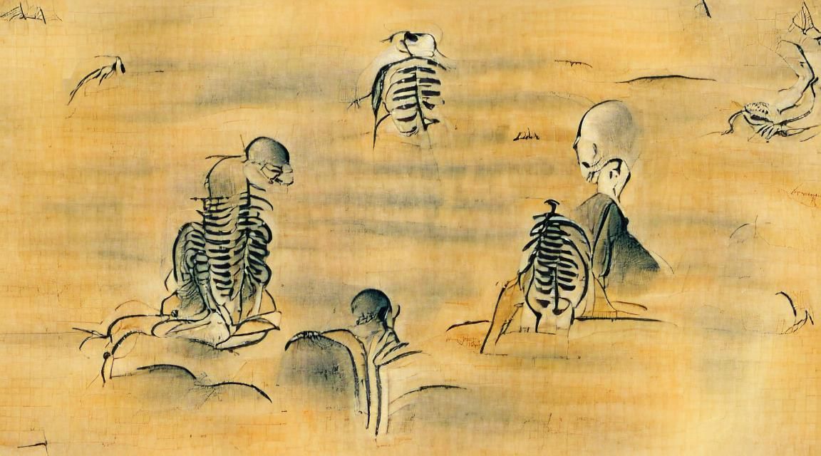 "But as I approached the skeletons and became familiar with ...